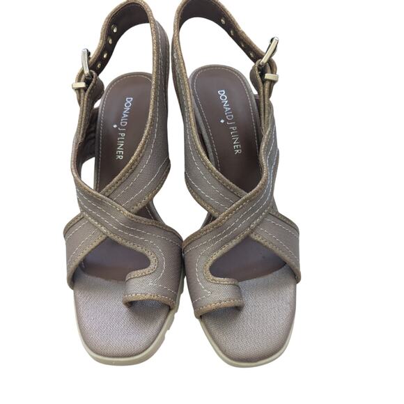 NWOT Sz 6 Donald Pliner BURGOS Espadrille Wedge Sandals - Picture 1 of 6